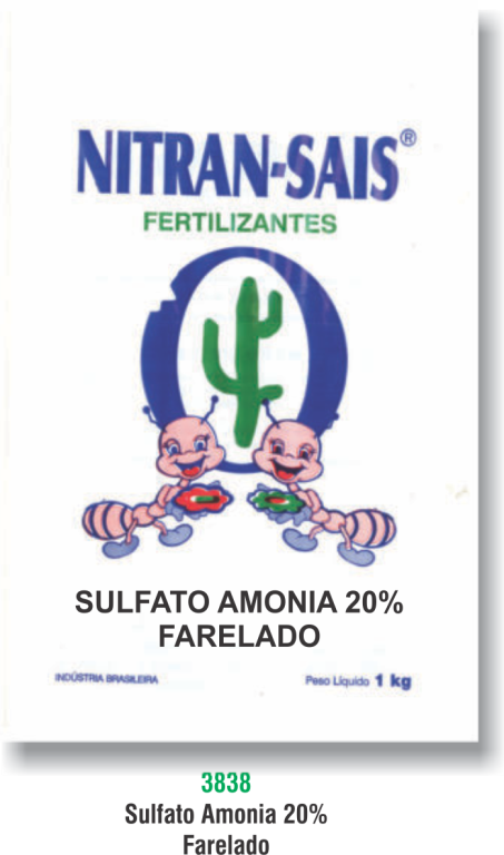 SULFATO AMONIA 20% FARELADO 1KG