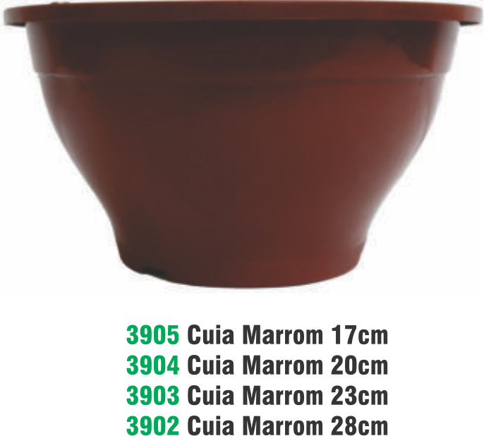 CUIA MARROM 17 CM 1,6LT