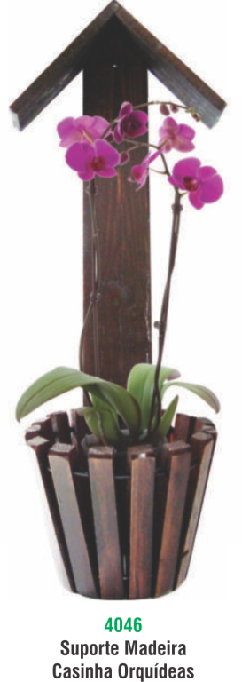 SUPORTE MADEIRA CASINHA ORQUIDEA