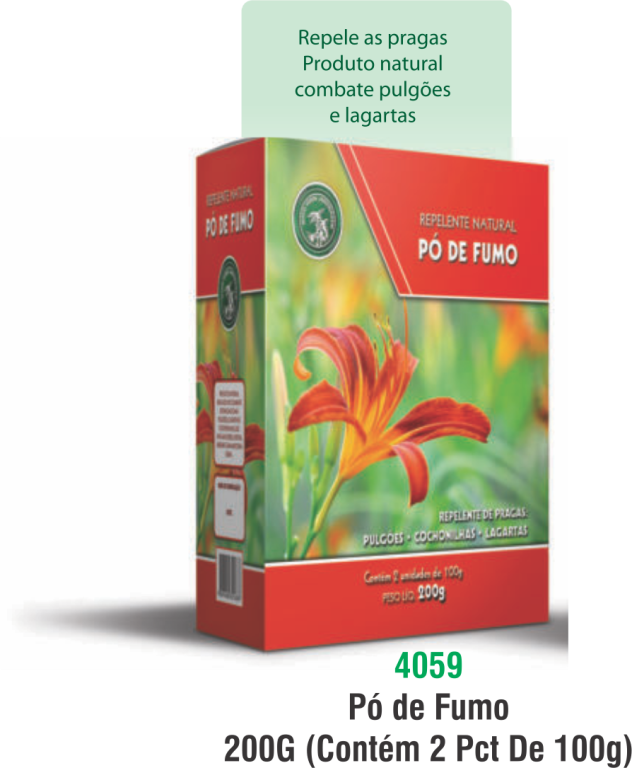 PO DE FUMO 200 G CONTEM 2 PACOTES DE 100 G