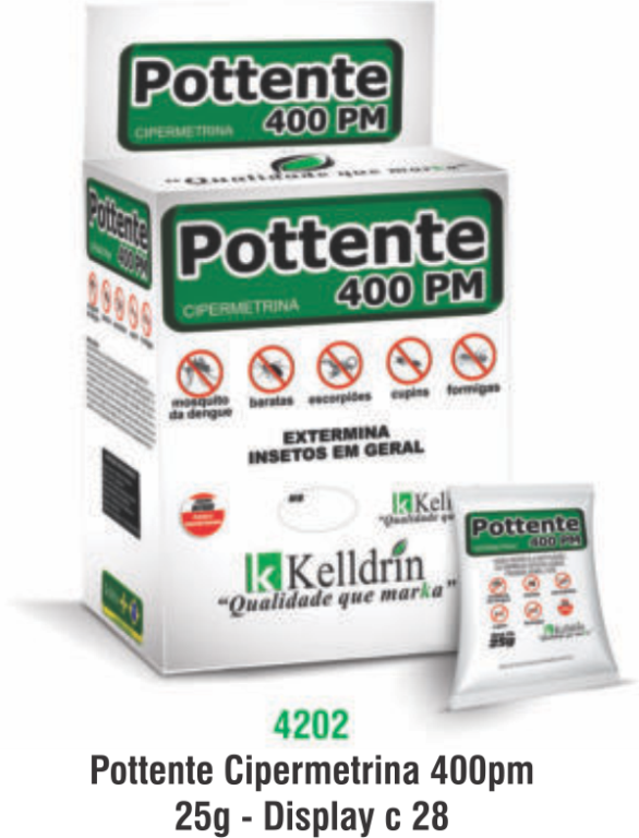 POTTENTE CIPERMETRINA 400 PM 25G CX C/28
