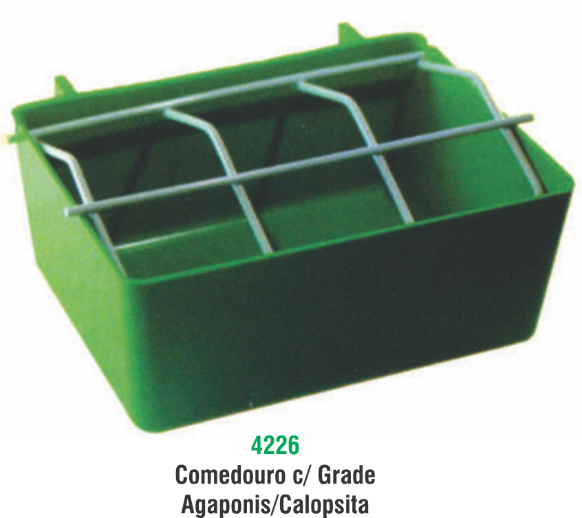 COMEDOURO C/ GRADE AGAPORNIS - CALOPSITA