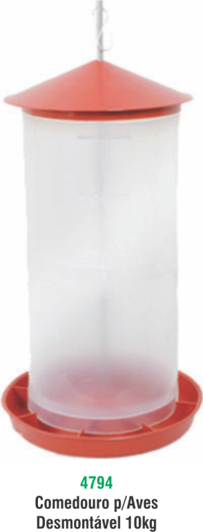 COMEDOURO P/AVES DESMONTAVEL 10KG