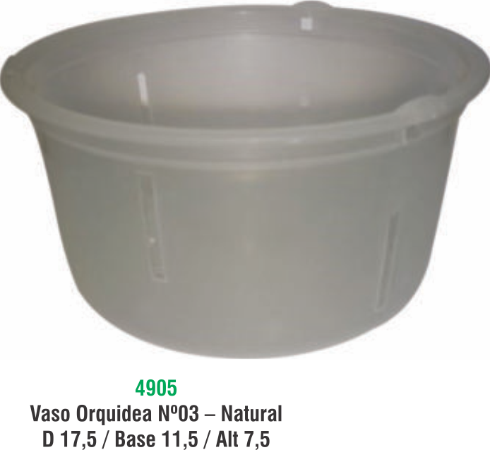 VASO ORQUIDEA Nº 03 - NATURAL