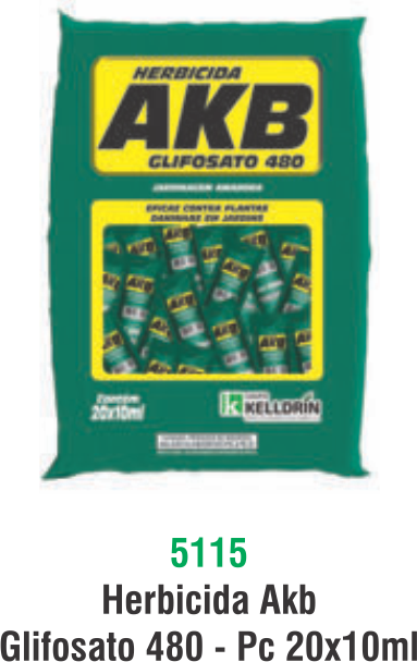 HERBICIDA AKB GLIFOSATO 480 - PC 20X10ML
