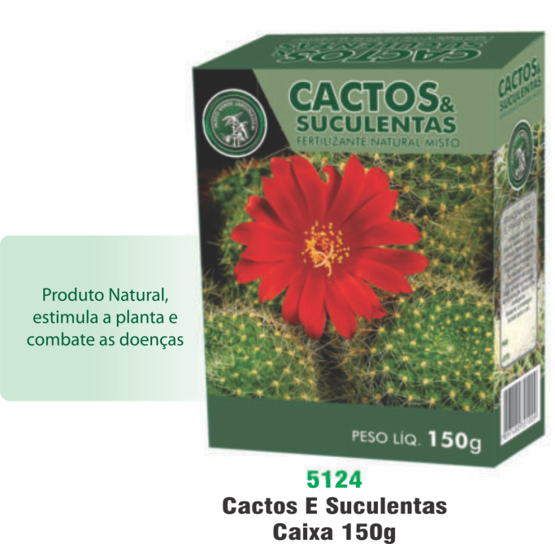CACTOS E SUCULENTAS CAIXA 150G