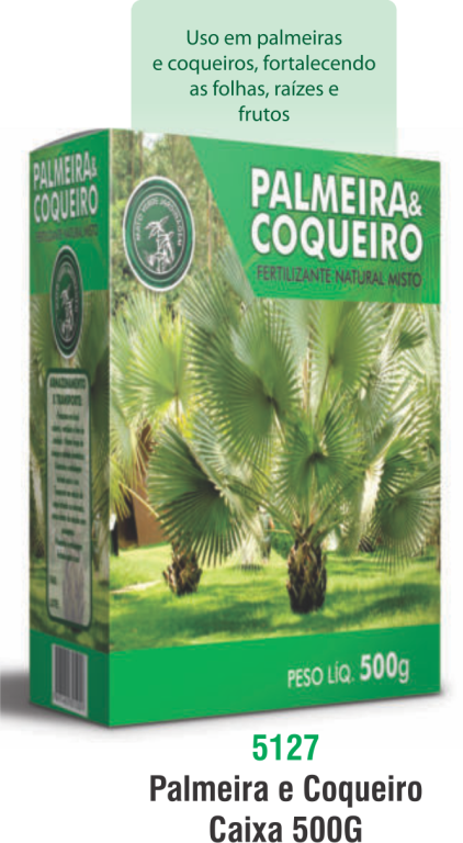 PALMEIRA E COQUEIRO CAIXA 500 G