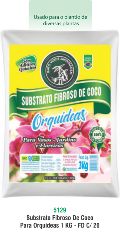 SUBSTRATO FIBROSO DE COCO P/ ORQUIDEAS 1 KG