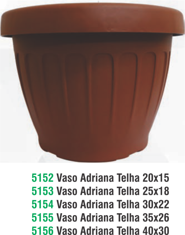 VASO ADRIANA LUXO TELHA 40X30 19L