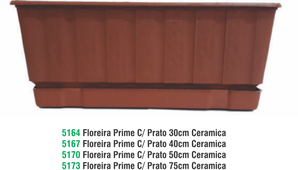 FLOREIRA PRIME C/ PRATO 30 CM CERAMICA