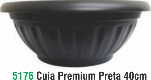 VASO CUIA 40 PREMIUM PRETO 10,5LT