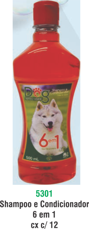 SHAMPOO E COND. DOG MATO VERDE 6 EM 1 - 500ML