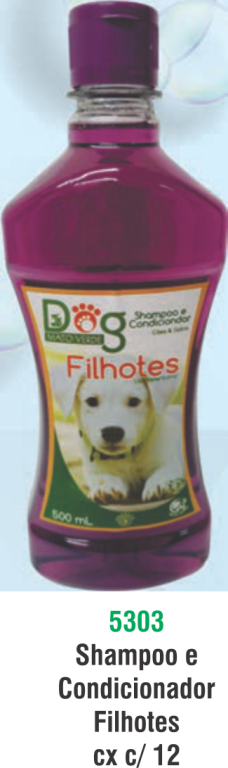 SHAMPOO  E COND. DOG MATO VERDE FILHOTES - 500ML CX