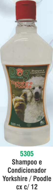 SHAMPOO E COND. DOG MATO VERDE YORKSHIRE E POODLE - 500ML