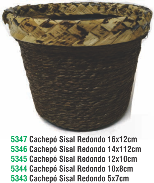 CACHEPO SISAL RED. 1 5X7