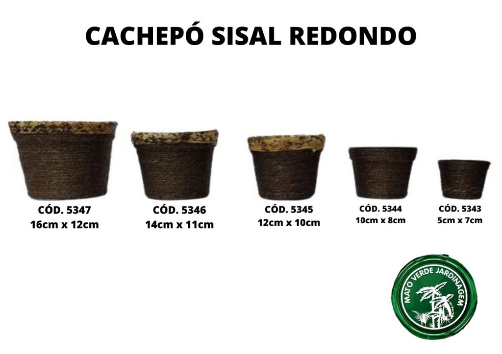 CACHEPO SISAL RED. 3 12X10