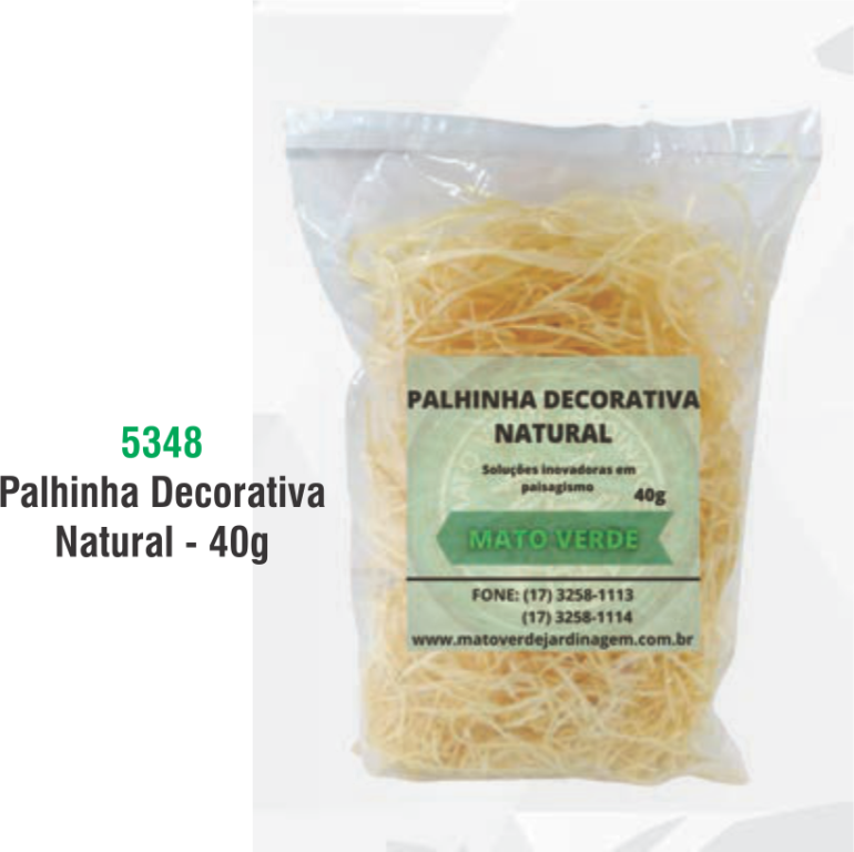 PALINHA DECORATIVA NATURAL 40G