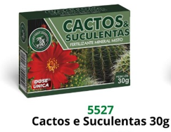 CACTOS E SUCULENTAS CAIXA 30G