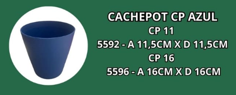 CACHEPOT CP 11 AZUL -A 11,5CM X D 11,5CM