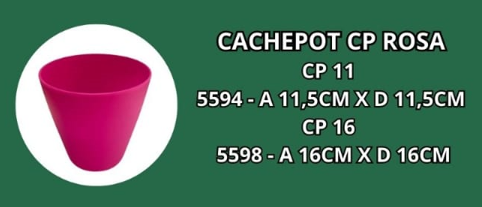 CACHEPOT CP 11 ROSA -A 11,5CM X D 11,5CM