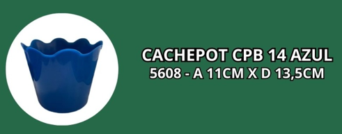 CACHEPOT CPB 14 AZUL -A 11CM X D 13,5CM