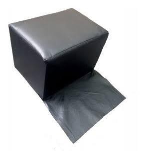 Puff Preto/Listrado