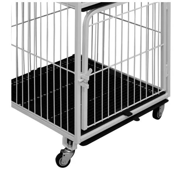 CANIL/GATIL PET MIX 03 LUGARES FIXO - BRANCO