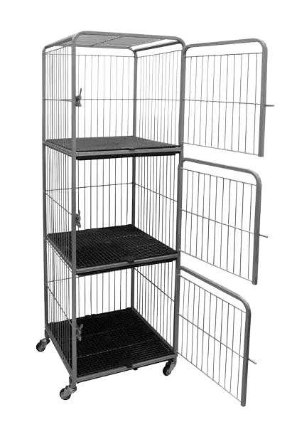 CANIL/GATIL PET MIX 03 LUGARES FIXO - PRATA