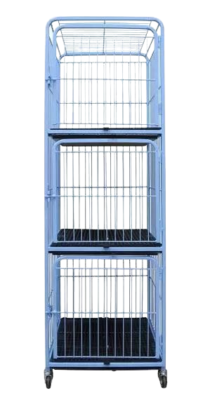 CANIL/GATIL PET MIX 03 LUGARES FIXO - AZUL