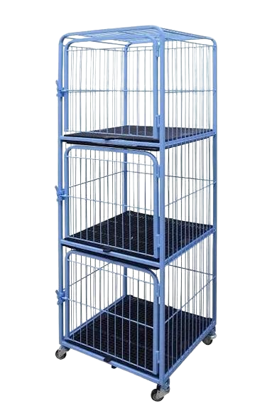 CANIL/GATIL PET MIX 03 LUGARES FIXO - AZUL