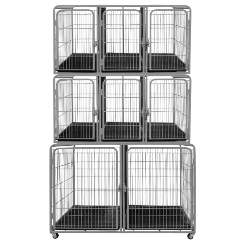 KIT CANIL PET MIX MODULAR 8 LUGARES - CINZA