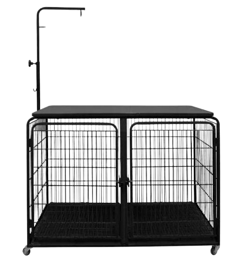 CANIL C/ MESA TOSA PET MIX - PRETO/PRETO