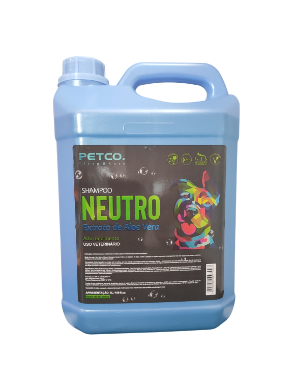 SHAMPOO NEUTRO COM EXTRATO DE ALOE E VERA 5 LITROS - 1:10