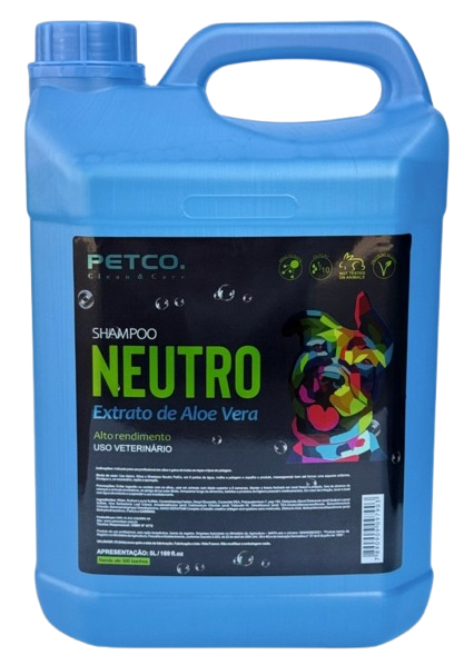 SHAMPOO NEUTRO COM EXTRATO DE ALOE E VERA 5 LITROS - 1:10