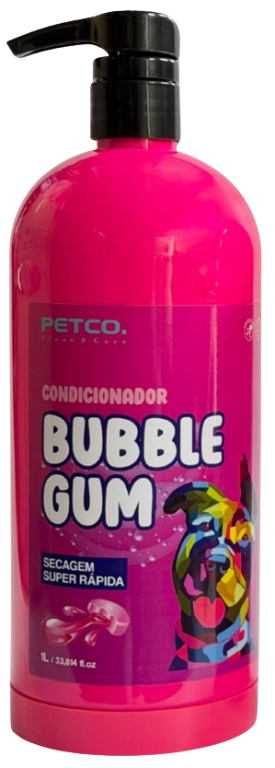CONDICIONADOR BUBBLE GUM SECAGEM SUPER RÁPIDA 1 LITRO - 1:5