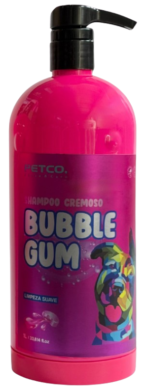SHAMPOO CREMOSO BUBBLE GUM  TUTTI FRUTTI SECAGEM RÁPIDA 1 LITRO - 1:10