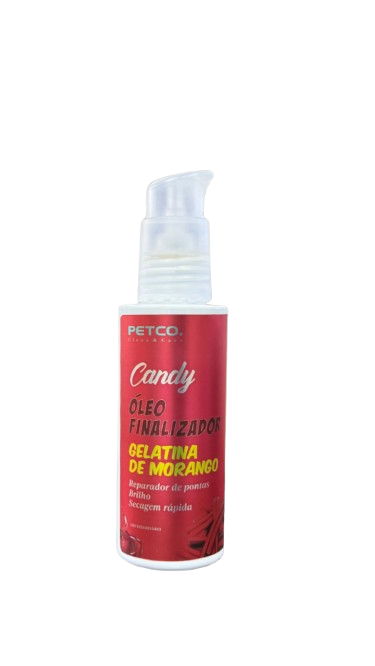 ÓLEO FINALIZADOR/REPARADOR DE PONTAS GELATINA DE MORANGO - 120 ML