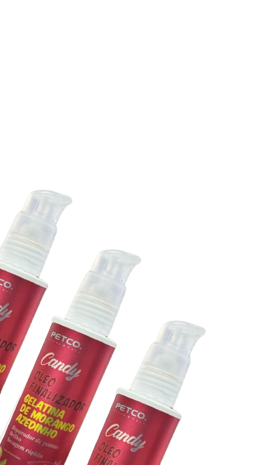 ÓLEO FINALIZADOR/REPARADOR DE PONTAS GELATINA DE MORANGO AZEDINHO - 120 ML