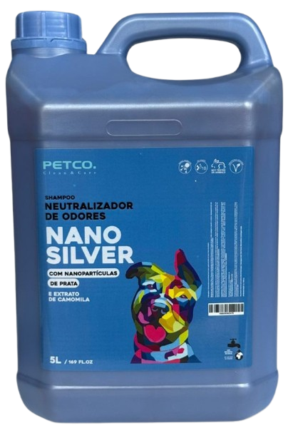 SHAMPOO NEUTRALIZADOR DE ODORES NANOSILVER 5 LITROS - 1:10