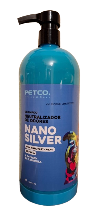 SHAMPOO NEUTRALIZADOR DE ODORES NANOSILVER 1 LITRO - 1:10