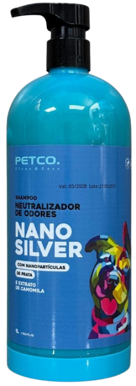 SHAMPOO NEUTRALIZADOR DE ODORES NANOSILVER 1 LITRO - 1:10