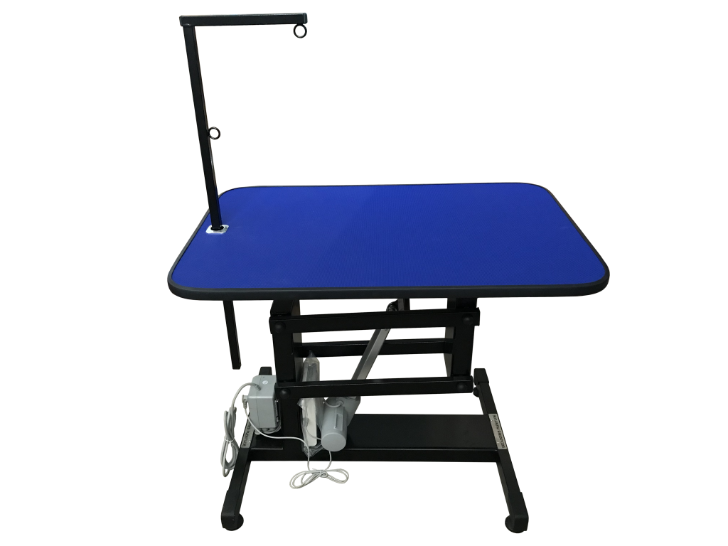 MESA DE TOSA COM REGULAGEM DE ALTURA ELÉTRICA - TAMPO 90CM X 60CM - AZUL