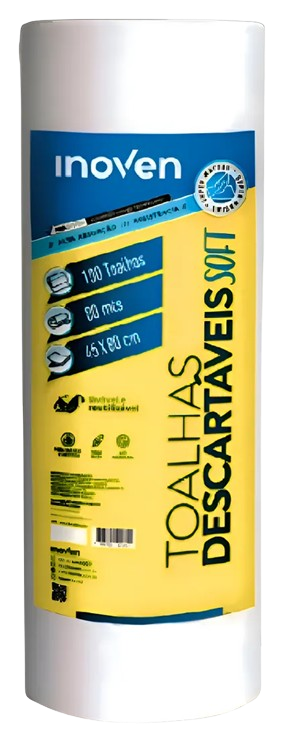 TOALHA DESCARTÁVEL  SOFT 100 UNIDADES - 45CM X 80CM