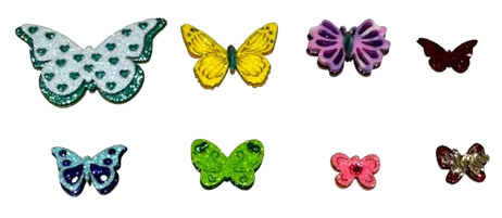 COLEÇÃO BORBOLETAS - 30 UNIDADES
