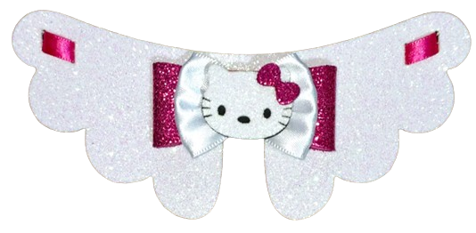 GARGANTILHA EVA HELLO KITTY - 5 UNIDADES