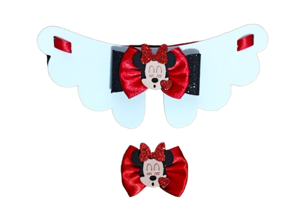 CONJUNTO EVA MINNIE CORAÇAO - 5 UNIDADES