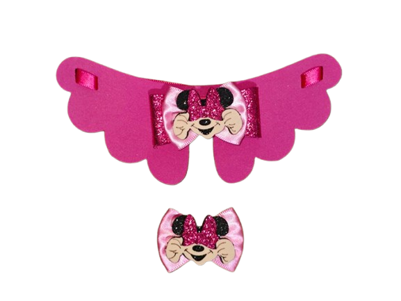 CONJUNTO EVA MINNIE LAÇO - 5 UNIDADES