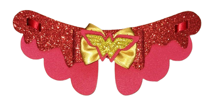 GARGANTILHA EVA MULHER-MARAVILHA - 5 UNIDADES