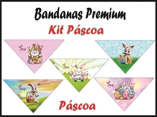 BANDANA PÁSCOA COM 20 (24X14)