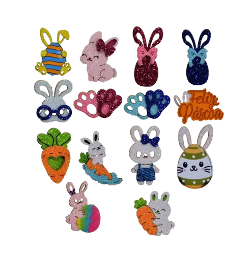 ADESIVO DE PÁSCOA - 30 UNIDADES